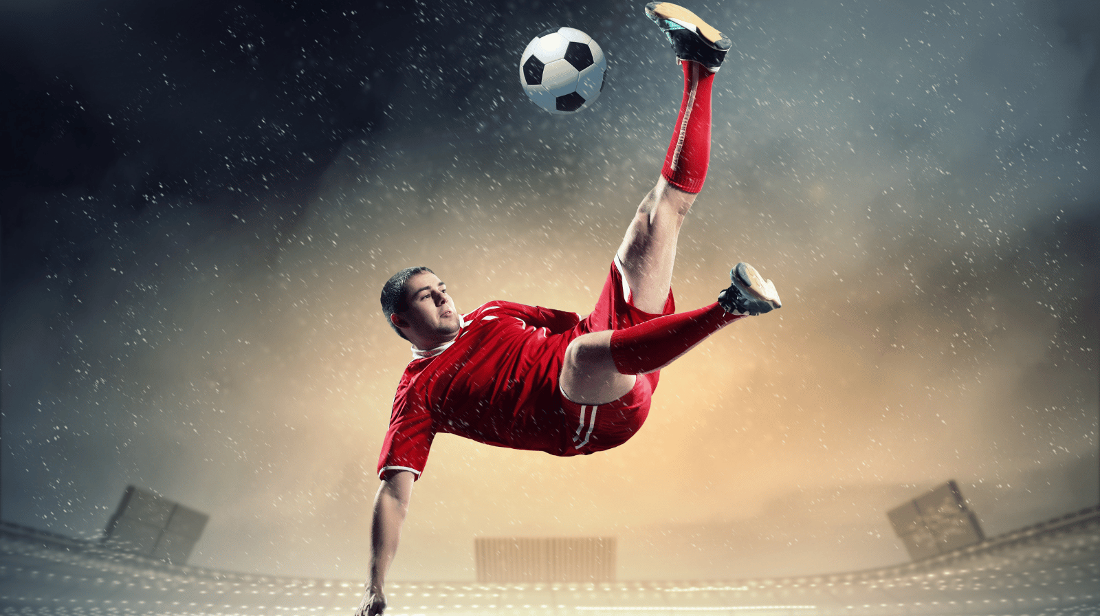 Football player in action